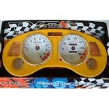 1995-1999 Mitsubishi Eclipse Euro Dash Gauges Racing Cover- Yellow by Matrix