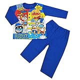 アンパンマン お着替え応援 スムースパジャマ ブルー◇90cm