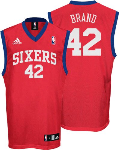 Elton Brand Youth Jersey: adidas Red Replica #42 Philadelphia 76ers Jersey