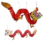 Two (2) Chinese Paper Dragon Decorations