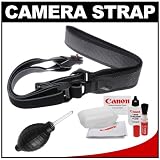 Joby UltraFit Sling Camera Strap for Women (Charcoal) with Canon Cleaning Kit for Canon T3, T3i, T4i, EOS 60D, 6D, 7D, 5D Mark II, IDs, 1D, 1DX