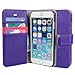 iPhone 6 Case, BUDDIBOX [Wallet Case] Premium PU Leather Wallet Case with [Kickstand] Card Holder and ID Slot for Apple iPhone 6, (Purple with Pink)