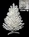 2' Pre-Lit Snow White Artificial Christmas Tree - Candlelight Clear LED Lights
