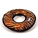 TUFFY - World's Tuffest Soft Dog Toy - MEGA Ring - Squeakers -Multiple Layers. Made Durable, Strong & Tough. Interactive Play (Tug, Toss & Fetch). Machine Washable & Floats. (Regular, Tiger)