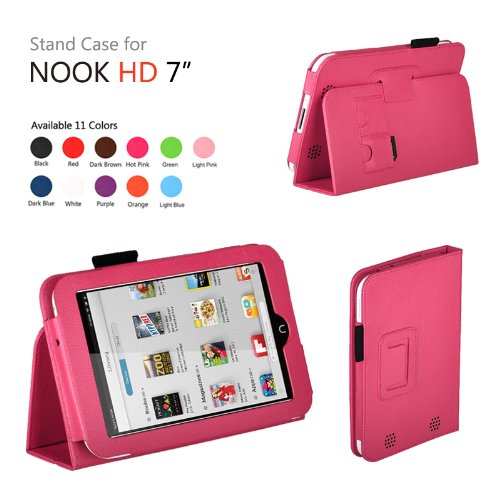 Exact(TM) PU Leather Folio Case for Nook HD 7 