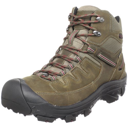 Keen Men's Delta Hiking Boot,Stone Gray/Madder Brown,8 M US