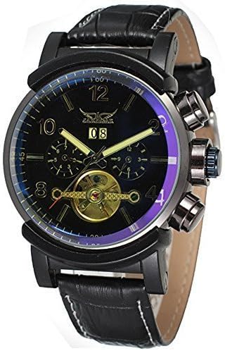 JKJYWatch JARAGAR Fashion Automatic Mechanical Watches Flywheel Hollow Multifunctional Wriswatch