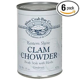 Blue Crab Bay Co. Eastern Shore Clam Chowder, 15-Ounces (Pack of 6) by Blue Crab Bay Co.