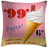 99 Flake Pop Art Cushion - Martin Wiscombe Cushions