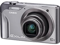 Casio EXILIM EX-H10 SR Digitalkamera (12 Megapixel, 10-fach opt. Zoom, 7,6 cm (3 Zoll) Display, Bildstabilisator) silber