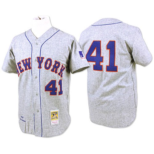 New York Mets Authentic 1969 Tom Seaver Road Jersey By Mitchell & Ness 48