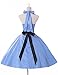 Women's Halter 1950's Vintage Style Short Cocktail Party Dress