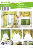 Simplicity 5318 Home Decor Sewing Pattern Window Treatments Valance Swag Festoon