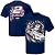Brad Keselowski #2 Miller Lite NASCAR Adult Speedbolt T-Shirt-Navy Blue