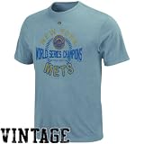 MLB Majestic New York Mets Band of Sluggers World Series Champs T-Shirt - Light Blue (Small)