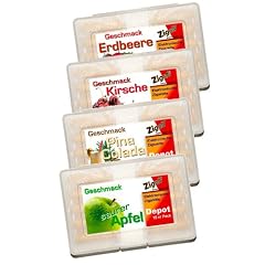 SPAR-PACK - 4x 10er DEPOTS je 1x Geschmack Erdbeere, Kirsche, PinaColada, Saurer Apfel - Liquid mit 0.0 mg Nikotin f�r elektrische Zigarette - Garantiert Nikotinfrei - von ZIGON