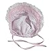 FUNOC® Adjustabe Toddlers Baby Girls Flower Stripe Sun Hat Cap Summer Cotton Bonnet