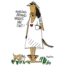 Horsing Around - White Nightshirt in a Bag