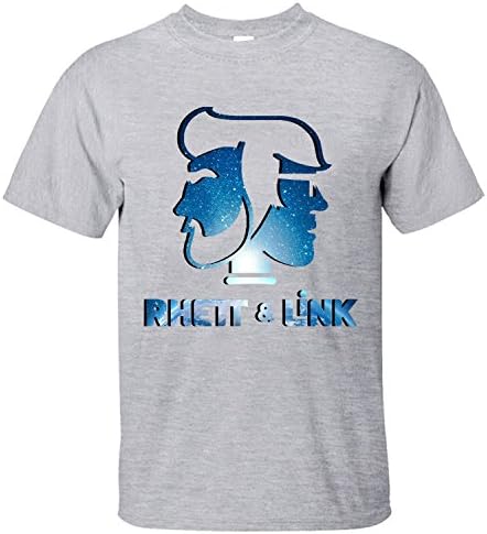 XBMW Men's Rhett And Link Logo Music Band Short Sleeve T-shirt grey M