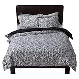 Xhilaration® Zebra Duvet Set - Black (Full/ Queen)