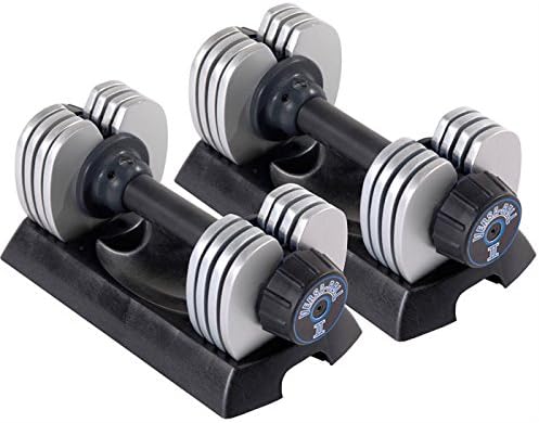 Stamina 50 lb. Versa-Bell II Adjustable Dumbbell Pair