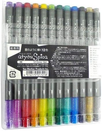 Copic Markers GL12ASET Glitter Set A, 12-Piece