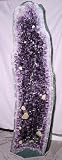 Amethyst Large Natural Crystal Geode with Calcite- Brazil
