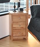 Maco Furniture Shaker Solid Alder 3 Drawer Nightstand