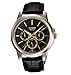 Casio Men's Core BEM307BL-1A1V Black Leather Quartz Watch with Black Dial