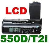 LCD Battery Grip (BG-E8) for Canon EOS 550D / Rebel T2i SLR Digital Camera
