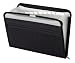 Globe-Weis 13-Pocket Fabric Zip File, Letter Size, Black (84087BLK)