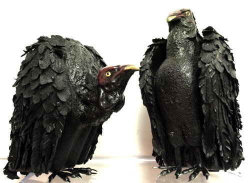 Season's Designs Halloween Decor Pair of Vultures
