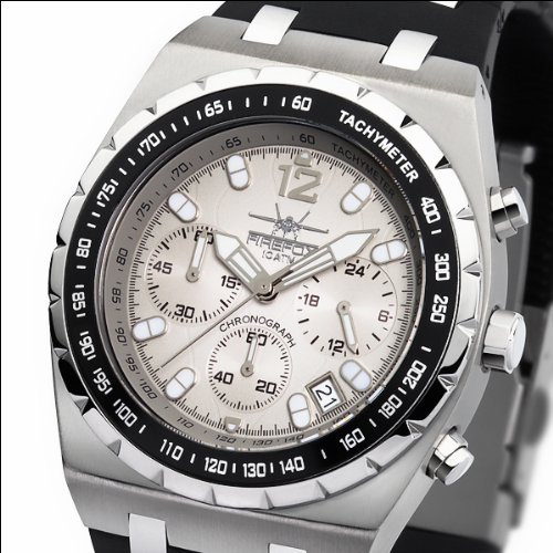 FIREFOX Herrenuhr RUBBER BOY Chronograph FFS14-101 altweiß