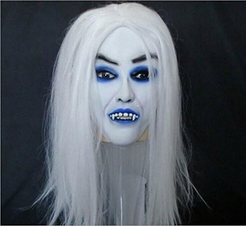 Candylight White Hair Mask for Halloween