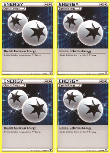 x4 Double Colorless Energy (XY #130/146) Pokemon Card Playset [Special Energy]