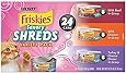 Friskies Wet Cat Food, Savory Shreds, 3-Flavor Variety Pack, 5.5-Ounce Can, Pack of 24