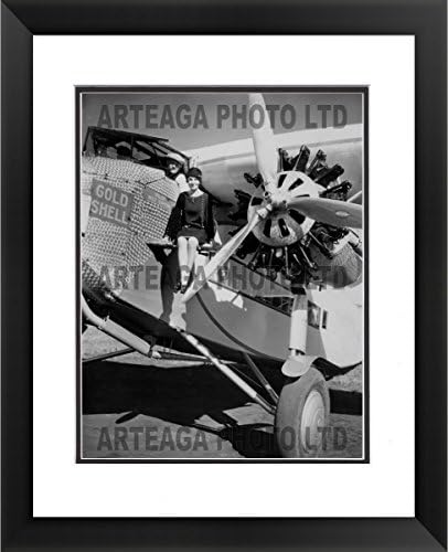 Ad Shot of the Shell Airplane1935 - Arteaga Photos - 24"x28" Framed Double Matted Print