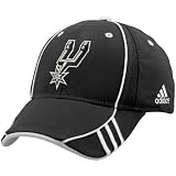 adidas San Antonio Spurs Black NBA 2007 Draft Day 1-Fit Flex-Fit Hat