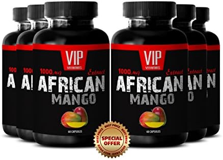 Prime African Mango Plus- African Mango 1000mg - African Mango Weight Loss (6 Bottles 360 Capsules)