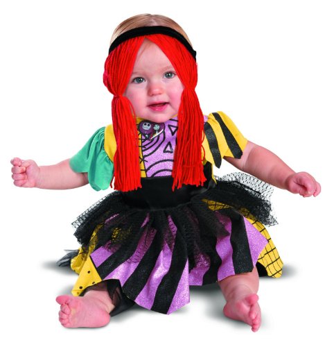 Disguise Costumes Tim Burtons The Nightmare Before Christmas Sally Prestige Infant, Yellow/Black/Purple, 12-18 Months