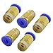 uxcell 5PCS 1/8 inches PT Male Thread to 4mm Tube Push in Connect Straight Quick Fittings