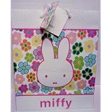 Miffy / Nijntje Bunny Rabbit Large Pink Floral Gift Bag with Gift Tag