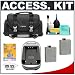 Canon 200DG Digital SLR Gadget Bag + Two Spare LP-E5 Batteries + Charger + Cameta Bonus Accessory Kit for Canon EOS Rebel XS & XSi Digital SLR Cameras