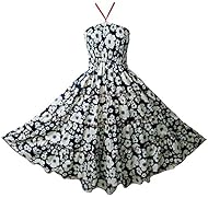 Plus Size Shirred Floral Print Halter Sleeveless Rayon  Dress