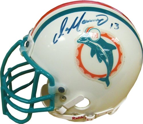 Dan Marino Autographed/Hand Signed Miami Dolphins Mini Helmet (JSA)