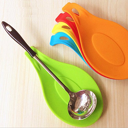 Windspeed Kitchen Silicone Spoon Rest/Heat Resistant Cooking Spoon Holder