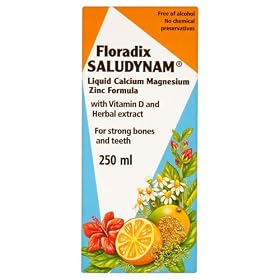 Floradix Saludynam Liquid Calcium/ Magnesium/ Zinc and Vitamin D Formula 250ml