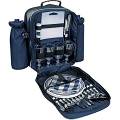 Picknick Rucksack mit Geschirr u Thermofach f�r 4 Personen