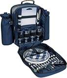 Picknick Rucksack mit Geschirr u Thermofach f�r 4 Personen