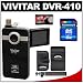 Vivitar DVR-410 Digital Video Camcorder Recorder (Black) + 4GB Card + Case + Accessory Kit